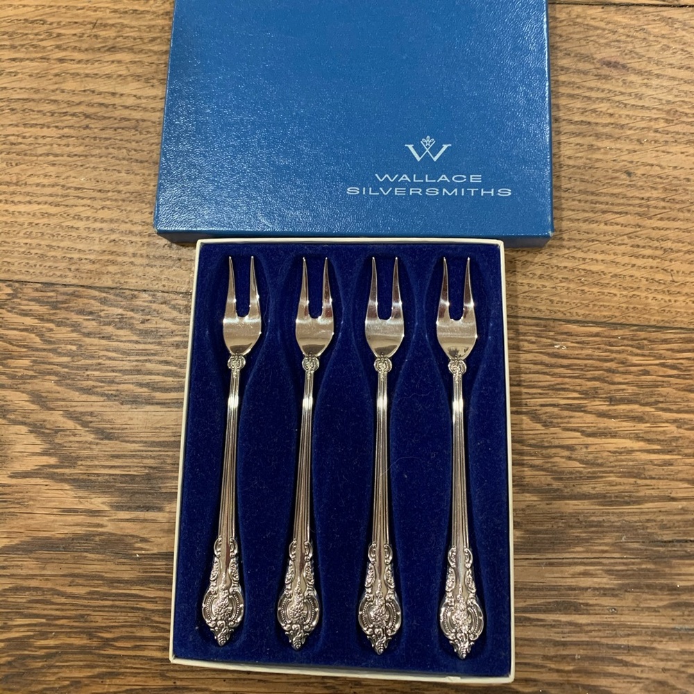 Vintage Wallace Silversmiths Cocktail Forks